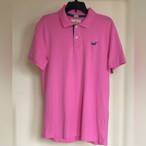 Hollister Men’s Epic Flex Stretch Pink Polo Shirt